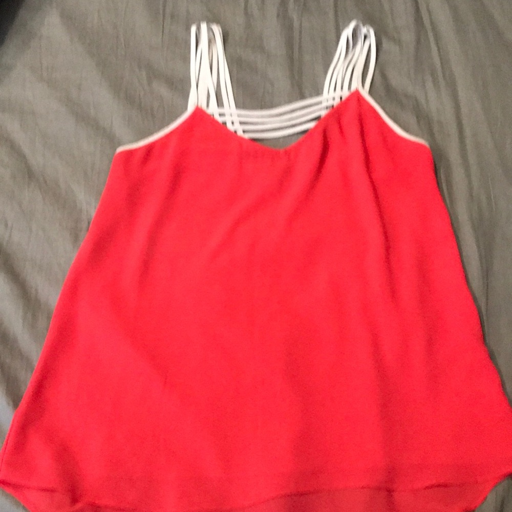 Coral blouse